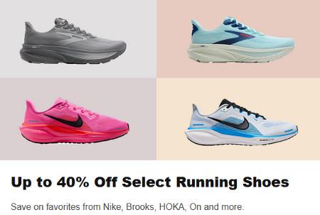 Up to 40% Off Select Running Shoes