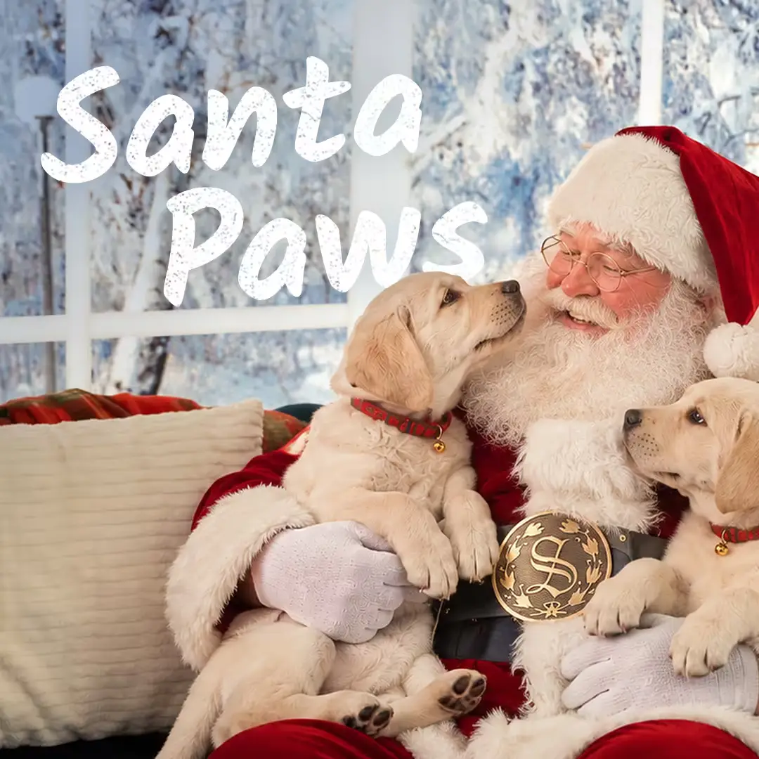 Photos with Santa PAWS at Heartwood Barn