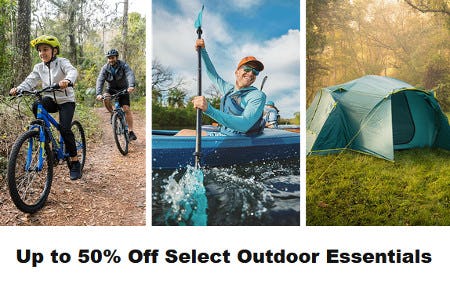 Up to 50% Off Select Outdoor Essentials