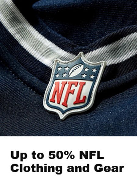 Up to 50% NFL Clothing and Gear