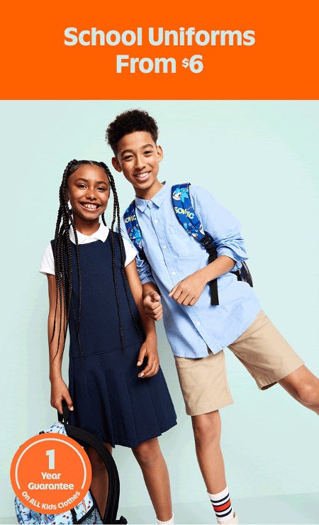 School Uniforms From $6