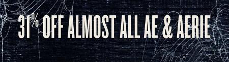 31% off Almost All AE and Aerie