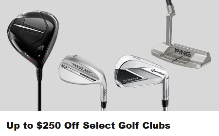 Up to $250 Off Select Golf Clubs