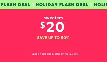 $20 Sweaters