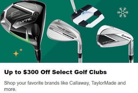 Up to $300 Off Select Golf Clubs