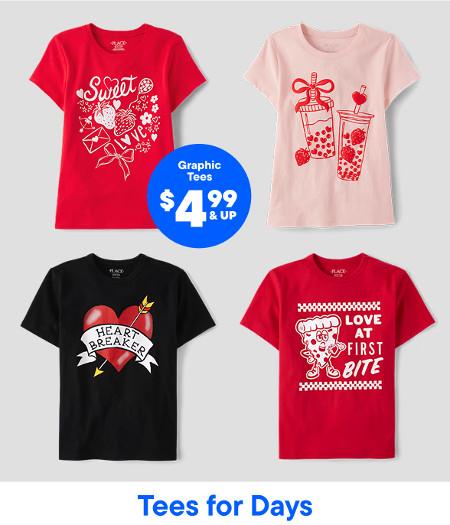 Graphic Tees $4.99 and Up