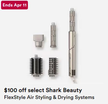 $100 off Select Shark Beauty