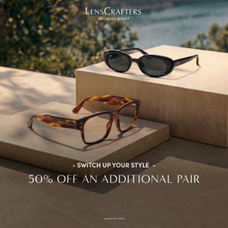 50% OFF AN ADDITIONAL PAIR