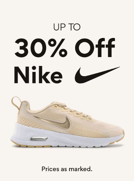 Up to 30% Off Nike