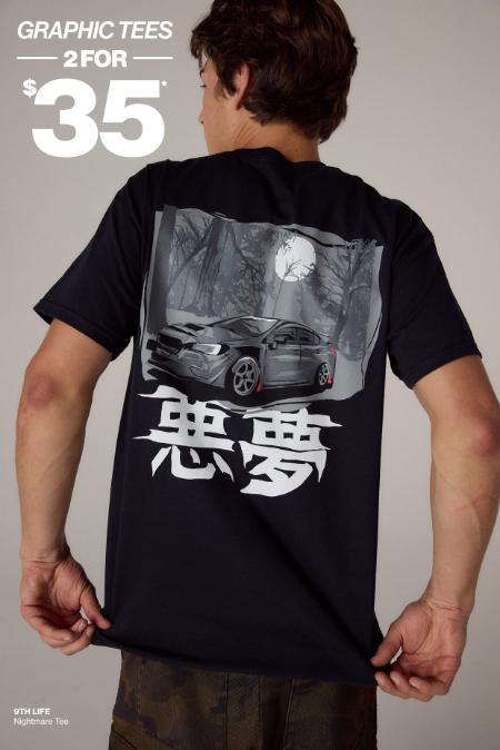 Graphic Tees 2 For $35