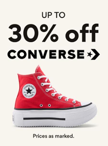 Up to 30% Off Converse
