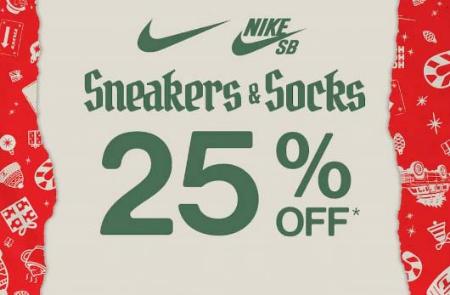 Nike Sneakers & Socks 25% Off