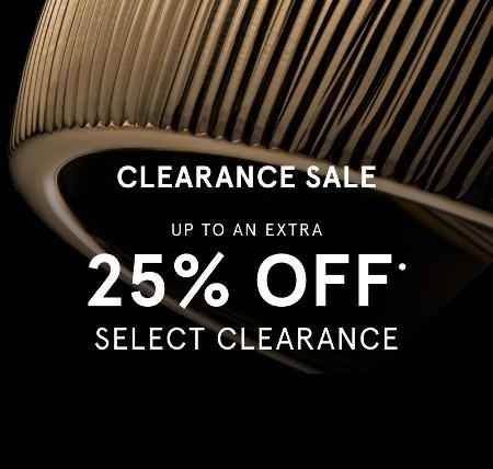 Up to an Extra 25% off Select Clearance