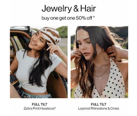 Jewelry & Hair Buy One Get One 50% Off