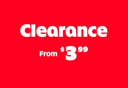 Clearance From $3.99
