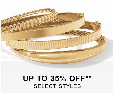 Up to 35% off Select Styles