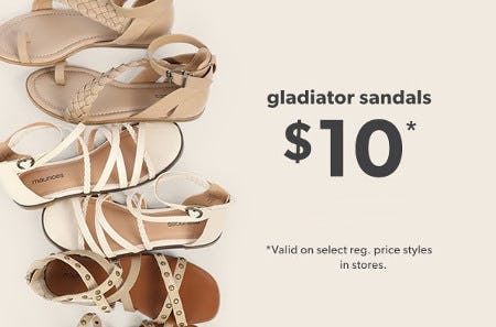 $10 Gladiator Sandals
