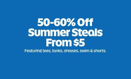 50-60% off Summer Steals