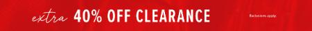 Extra 40% Off Clearance