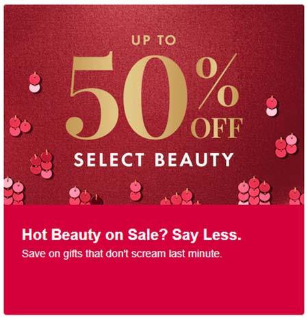 Up to 50% Off Select Beauty