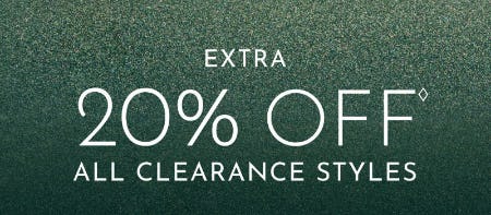 Extra 20% Off All Clearance Styles