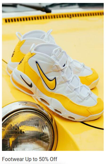 Footwear Up to 50% Off