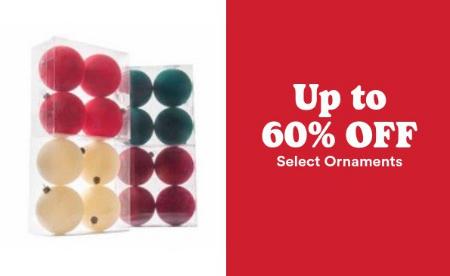 Up to 60% Off Select Ornaments