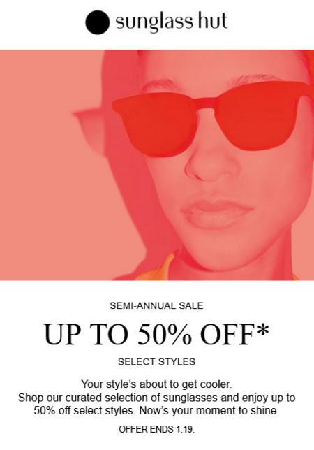 Semi-Annual Sale: Up to 50% off Select Styles