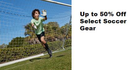 Up to 50% off Select Soccer Gear