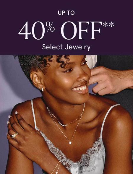Up to 40% off Select Jewelry