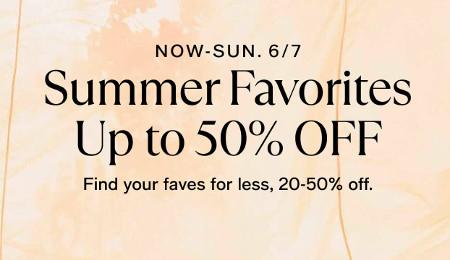 Summer Favorites Up to 50% off