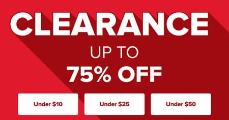 Up to 75% Off Clearance
