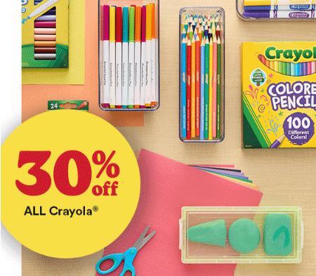30% Off All Crayola®