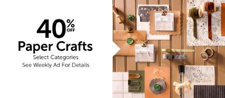 40% Off Paper Crafts