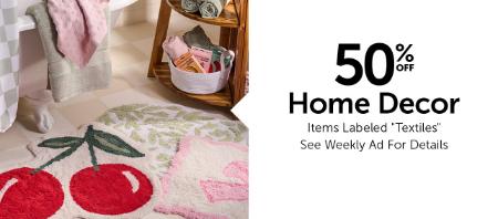 50% Off Home Decor