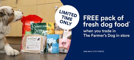 Free Pack of Fresh Dog Food