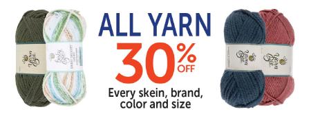 30% Off All Yarn