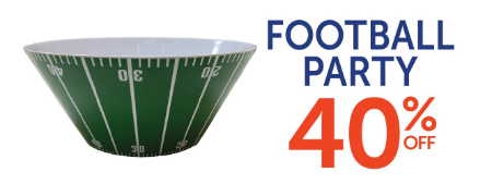 40% Off Football Party