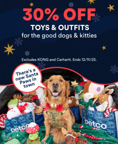 30% Off Toys & Kitties