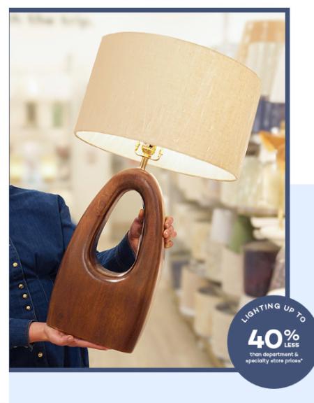 Lighting Up to 40% Less