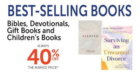 40% Off Best-Selling Books