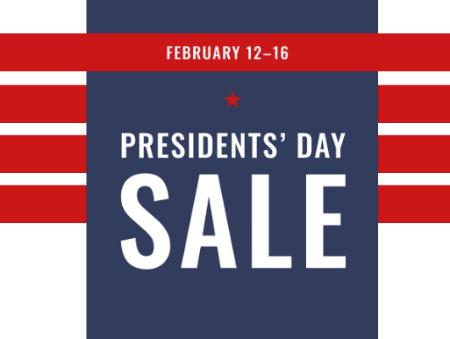 Presidents' Day Sale