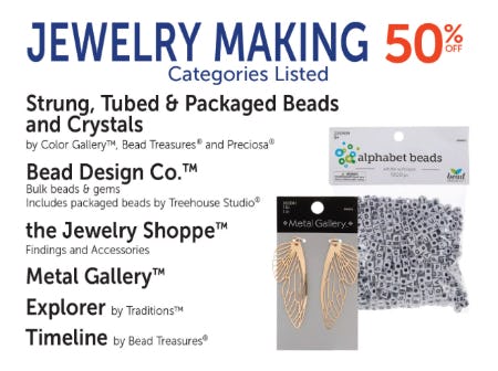 Jewelry Making 50% Off