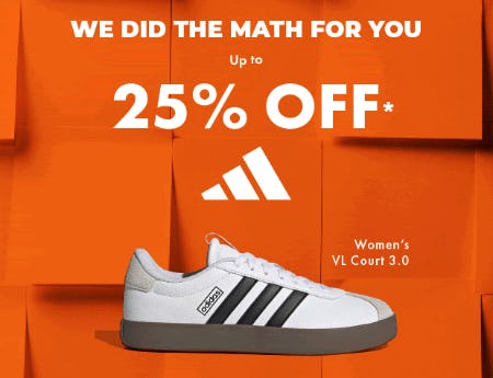 Up to 25% Off adidas