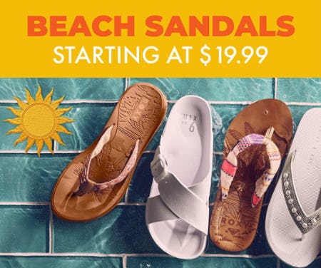 Beach Sandals Starting at $19.99