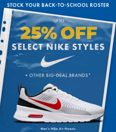 Up to 25% Off Select Nike Styles + Other Big-Deal Brands