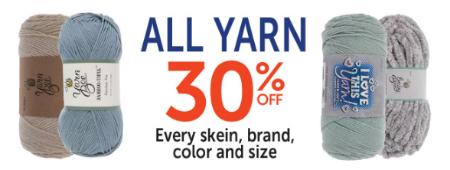 30% Off All Yarn