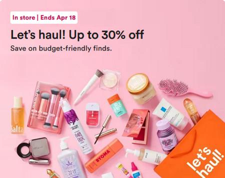 Up to 30% off Sale