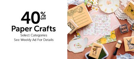 40% Off Paper Crafts