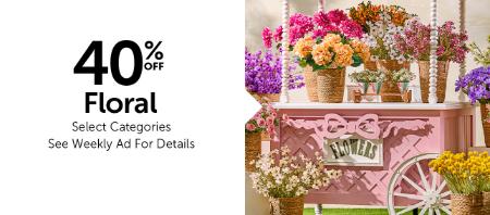 40% Off Floral